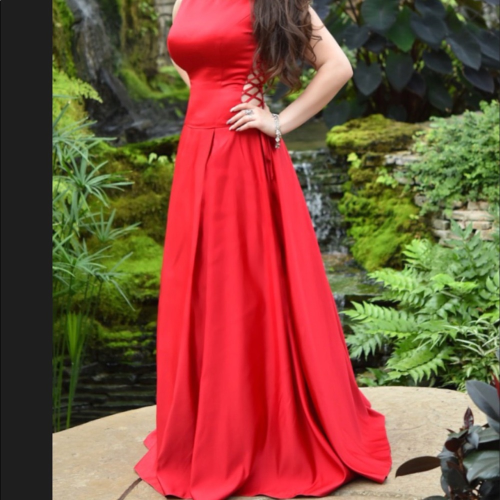 Red dress